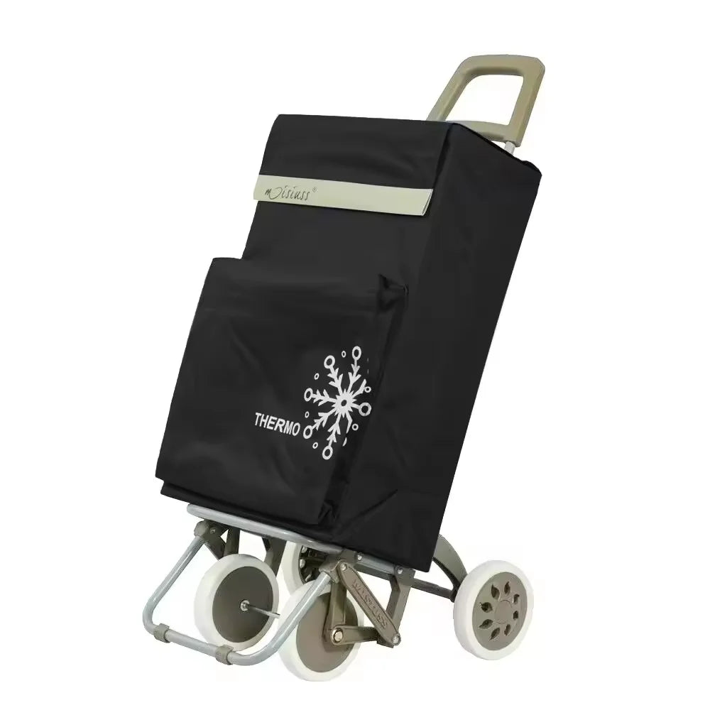 Carrito de Compra Plegable con Bolsa Térmica