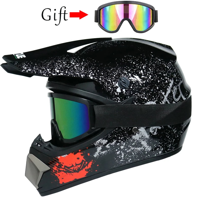 Casco todoterreno de moto para niño
