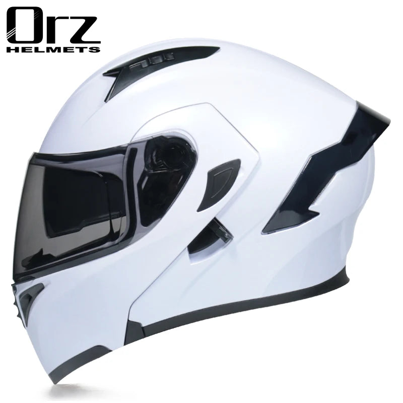 Casco de cara completa de doble lente