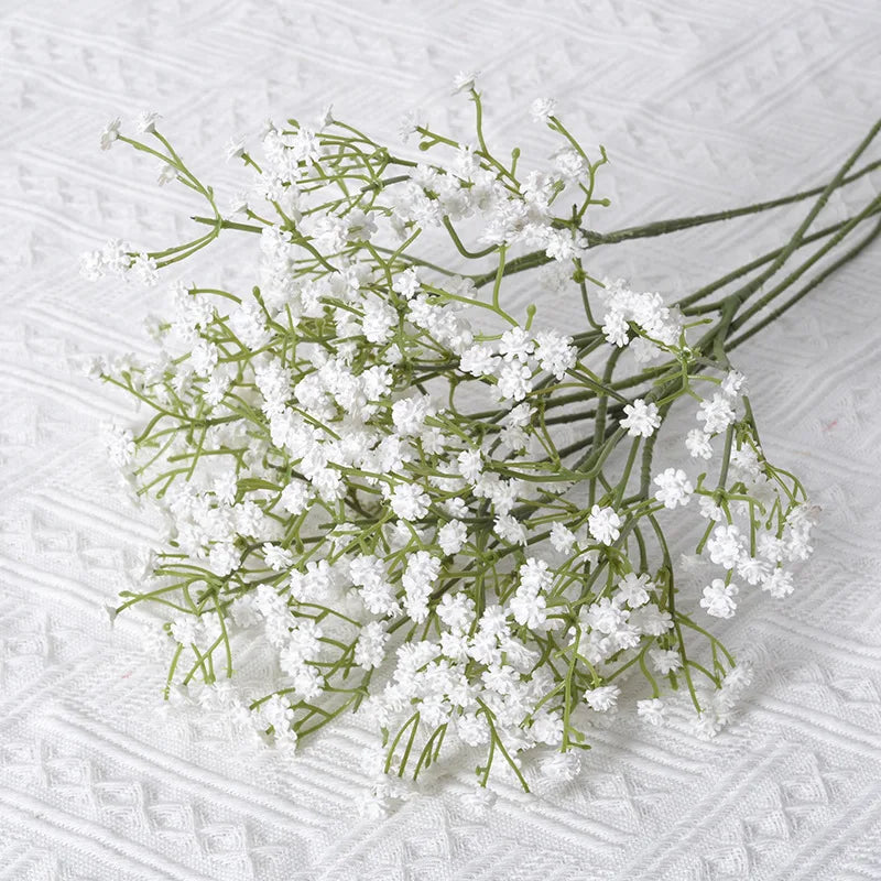 90 Cabezas de Flores Artificiales Blancas