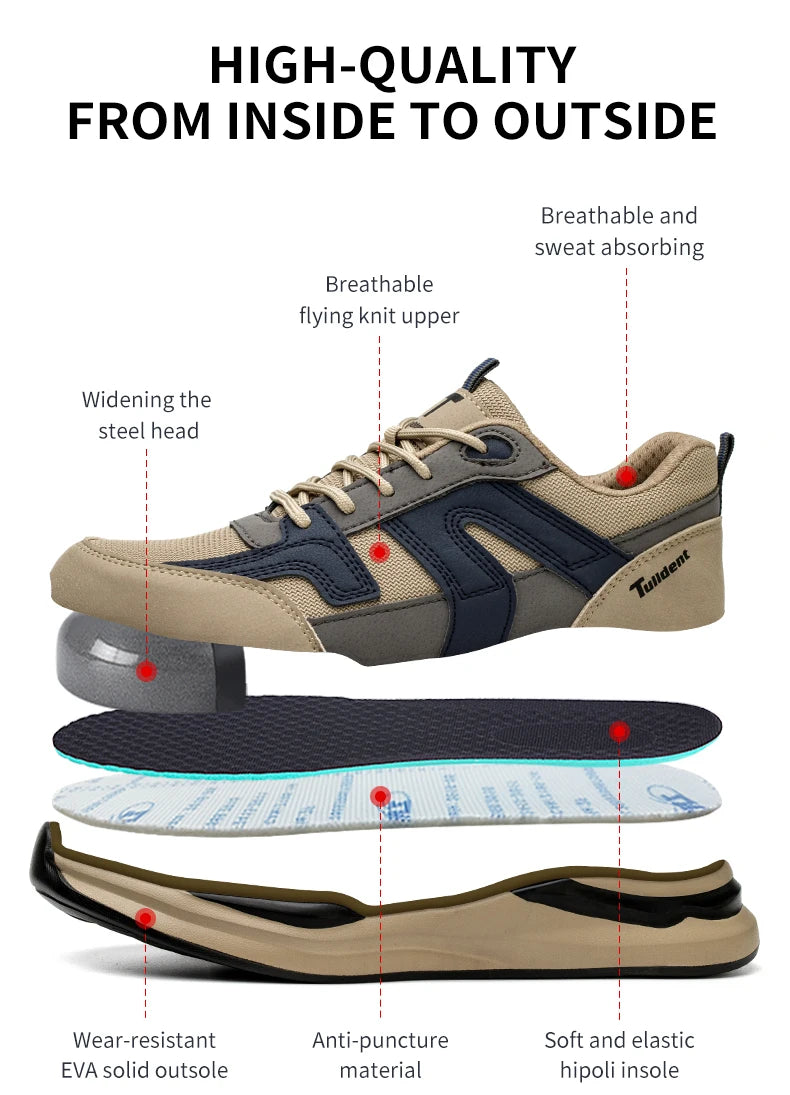 Zapatillas de Trabajo Antigolpes