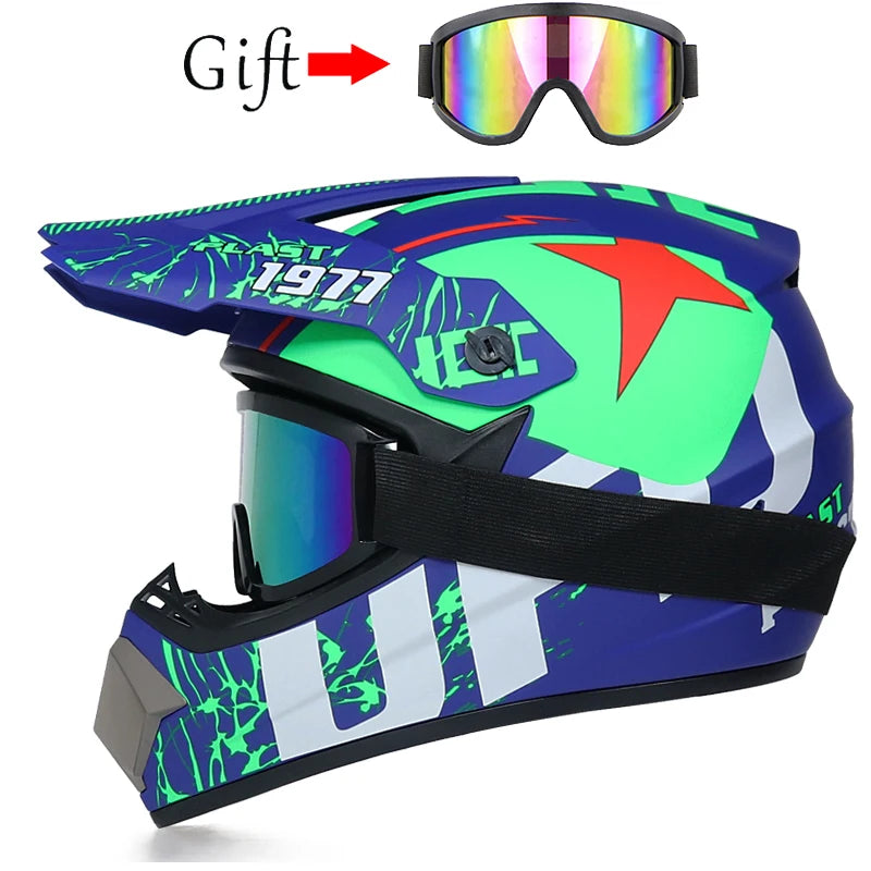 Casco todoterreno de moto para niño
