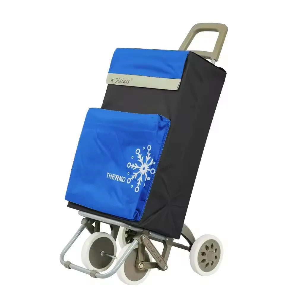 Carrito de Compra Plegable con Bolsa Térmica