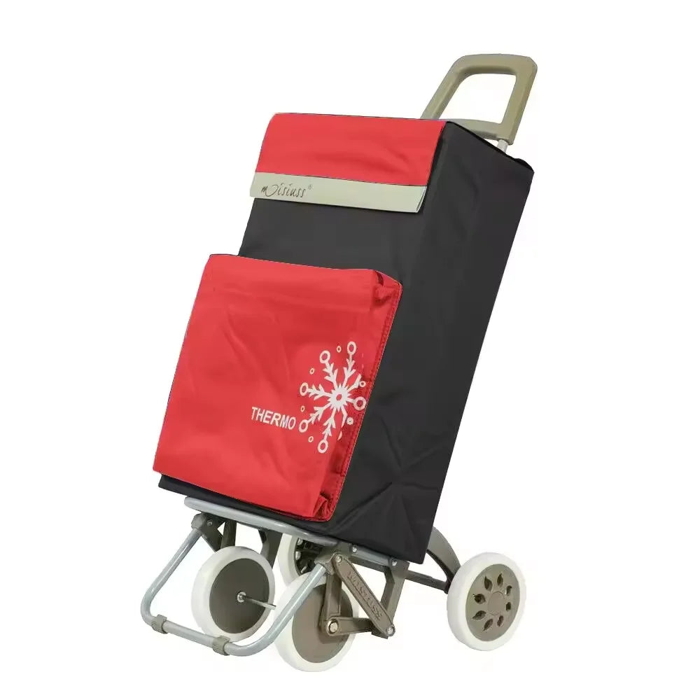 Carrito de Compra Plegable con Bolsa Térmica