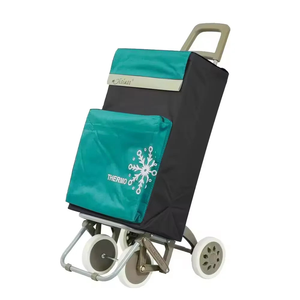 Carrito de Compra Plegable con Bolsa Térmica