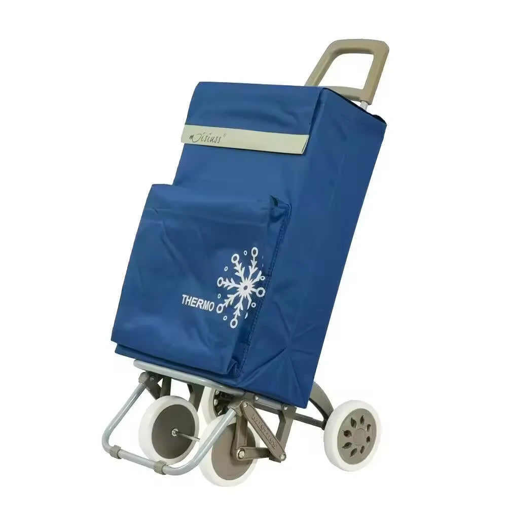 Carrito de Compra Plegable con Bolsa Térmica