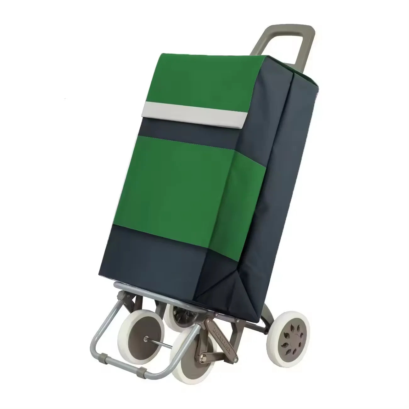 Carrito de Compra Plegable con 4 Ruedas