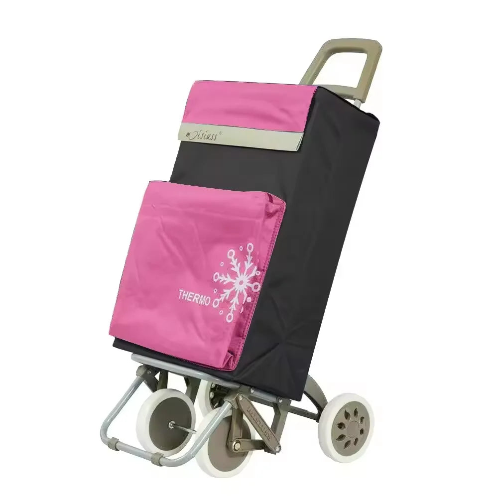 Carrito de Compra Plegable con Bolsa Térmica