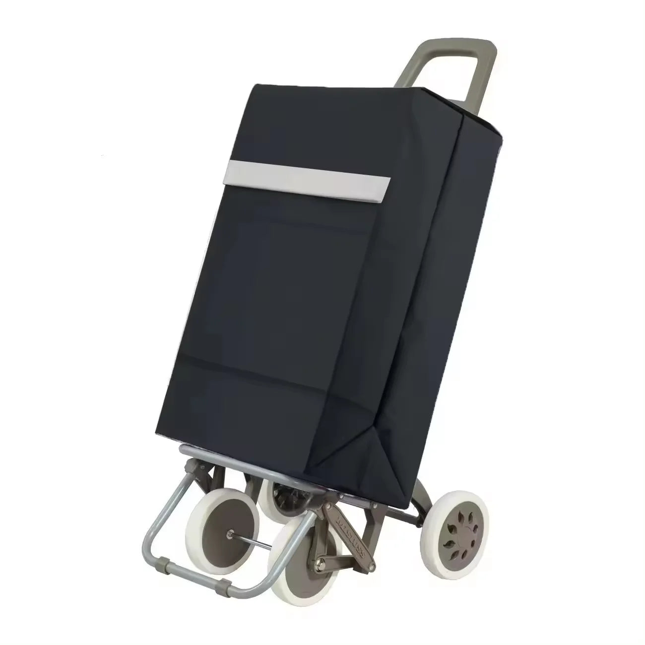 Carrito de Compra Plegable con 4 Ruedas