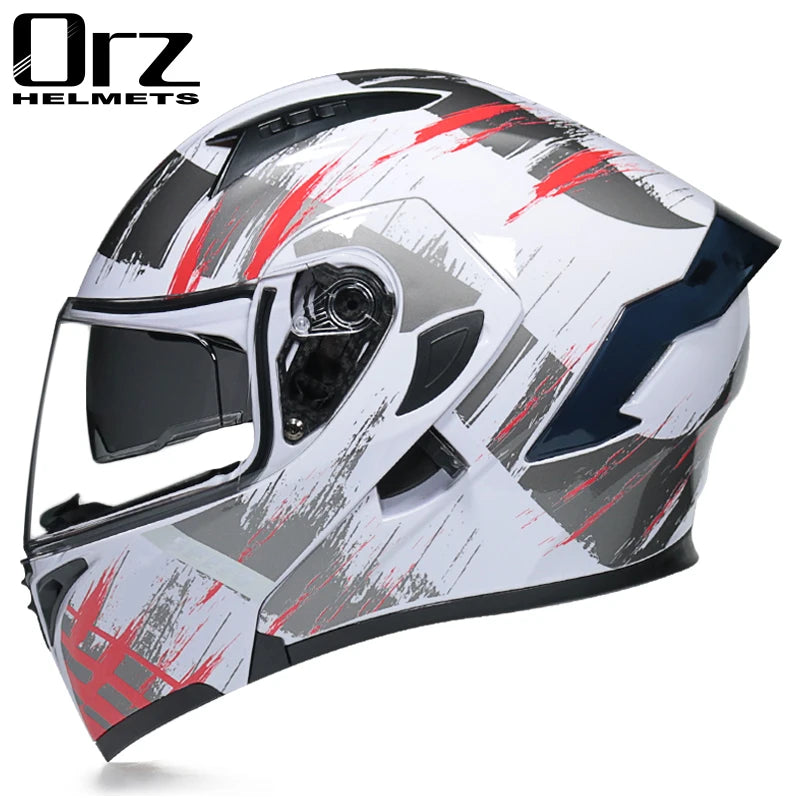 Casco de cara completa de doble lente