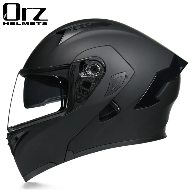 Casco de cara completa de doble lente