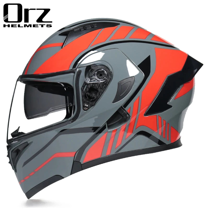 Casco de cara completa de doble lente