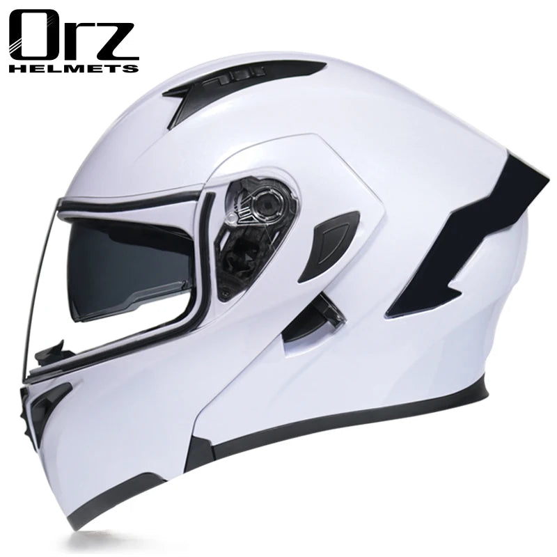 Casco de cara completa de doble lente