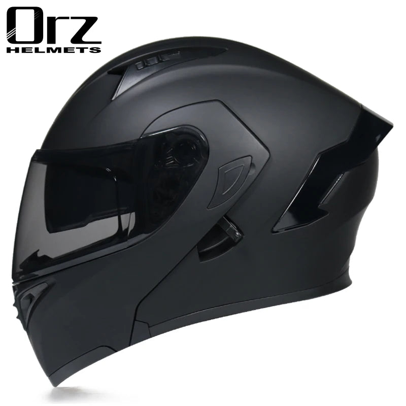 Casco de cara completa de doble lente