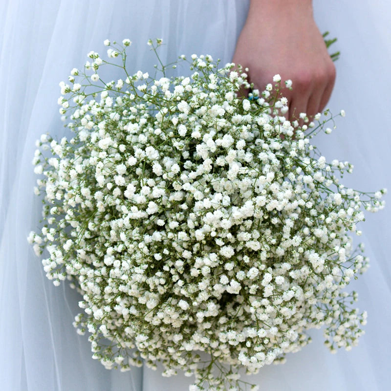 90 Cabezas de Flores Artificiales Blancas