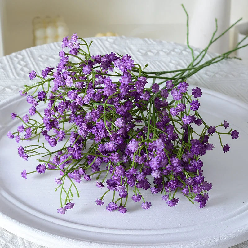 90 Cabezas de Flores Artificiales Blancas