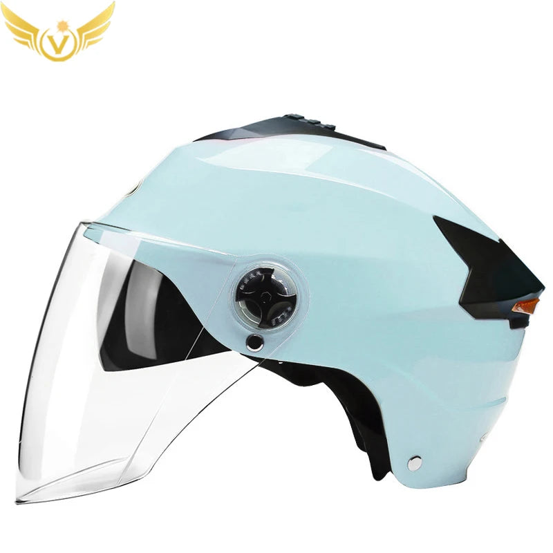 Casco de motocicleta con luces Led