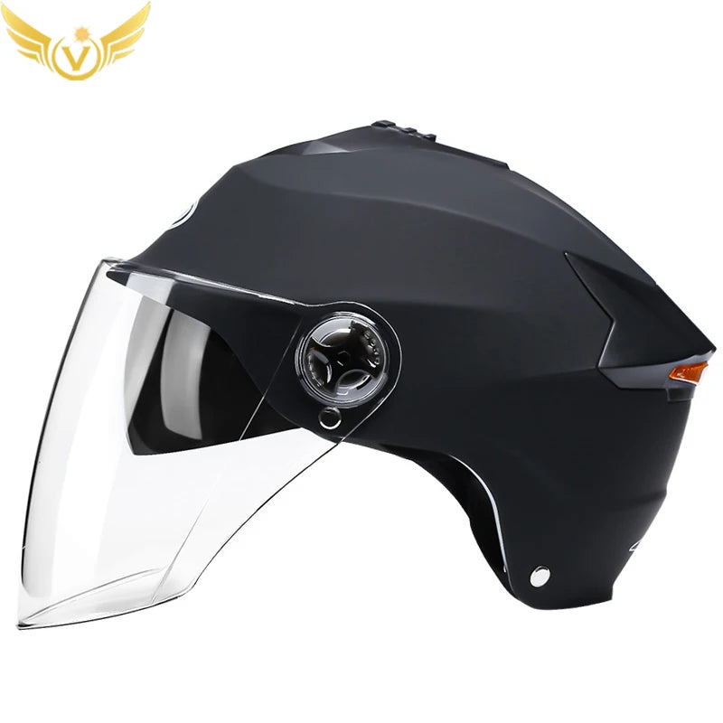 Casco de motocicleta con luces Led